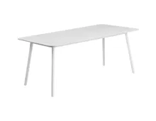 Tisch Keri Keramik weiss/grau, 180 x 76 x 90 cm