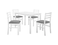 Tisch-Set Samba MDF weiss 5-teilig 110 x 75 x 70 cm