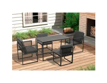 Tischgarnitur Bozen, anthrazit, 120 cm