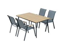 Tischgarnitur Verona, anthrazit