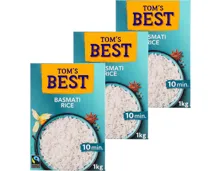 Tom's Fairtrade Best Basmati Rice 3x1kg