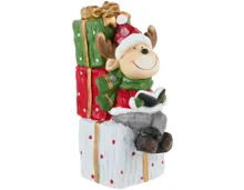 Tonfigur Hirsch auf Geschenke LED