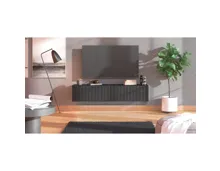 TV-Möbel Anbes Dekor schwarz 154 x 32 x 42 cm