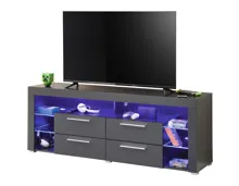 TV-Möbel Goal 2.0 Dekor schwarz, 179 x 66 x 44 cm