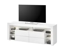 TV-Möbel Goal 2.0 Dekor weiss, 179 x 66 x 44 cm, mit Lamellenfront