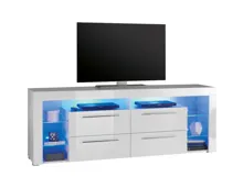 TV-Möbel Goal Dekor weiss 179 x 66 x 44 cm inkl. LED