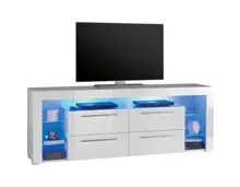 TV-Möbel Goal Dekor weiss 179 x 66 x 44 cm inkl. LED
