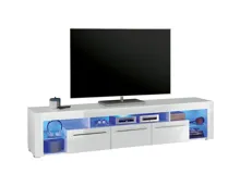 TV-Möbel Goal Dekor weiss 200 x 44 x 44 cm inkl. LED