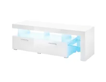 TV-Möbel Score Dekor weiss matt 140 x 48 x 45 cm