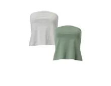 UP 2 FASHION Damen Bandeau Tops 2er