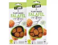 V-Love Plant-Based-Falafel oder -Vegetable Burger