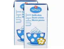 Valflora Halbrahm UHT im Duo-Pack