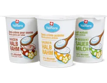Valflora-Saurer Halbrahm, -Saucenhalbrahm und -M-Dessert