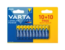 Varta Batterie AAA 10+10St Longlife