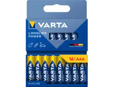 Varta Longlife Power Batterien Aaa/Lr03 16 Stück