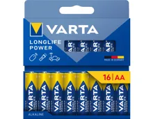 Varta Longlife Power Batterien Aa/Lr6 16 Stück