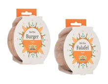 VEGETARIAN QUALITY Kürbis-Burger/Kürbis-Falafel