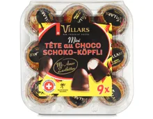 Villars Choco-Köpfli zartbitter 9x10g