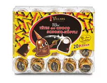 Villars Mini Choco-Köpfli zartbitter, 20 x 10 g, Multipack