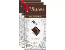 Villars Pur Tafelschokolade Dunkel 72%