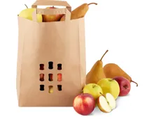 Vitamin-Tasche mit Äpfeln und Birnen, zum Selberfüllen
