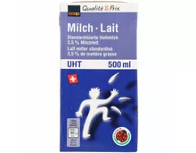 Vollmilch UHT 3.5% IP-Suisse