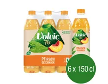 Volvic Tee mit Pfirsich-Geschmack 6x150cl