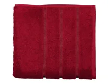 Vossen Handtuch 50 x 100 cm dunkelrot