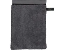 Vossen Waschhandschuh 16 x 22 cm dunkelgrau