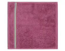 Vossen Waschlappen 30 x 30 cm mit Flachbordüre bordeaux