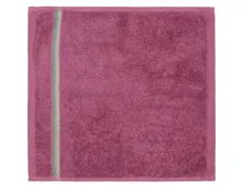 Vossen Waschlappen 30 x 30 cm mit Flachbordüre bordeaux