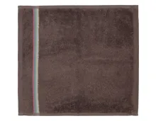 Vossen Waschlappen 30 x 30 cm mit Flachbordüre dunkelbraun