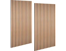 Wandpaneele Lines 2er-Set MDF Eiche Artisan