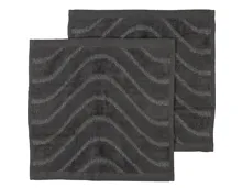 Waschlappen Frottee 2er-Set 30 x 30 cm anthrazit