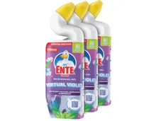 WC Ente Reinigungsgel Virtual Violet 3 x 750 ml
