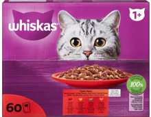 Whiskas Katzenfutter 1+ Klassische Auswahl in Gelée