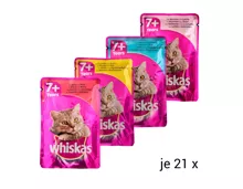 Whiskas Katzenfutter XXL-Pack 7+, klassisch 84 x 100 g