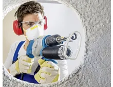 WORKZONE® 2-Gang-Schlagbohrmaschine mit Absaugung