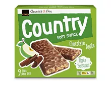 Z.B. Coop Country Riegel Soft Snack Choco-Apfel, 9 x 28 g 2.95 statt 3.95