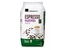 Z.B. Coop Naturaplan Bio-Espresso Marimba, Fairtrade Max Havelaar, Bohnen, 500 g 6.70 statt 8.40