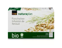 Z.B. Coop Naturaplan Bio-Fencheltee, 20 Portionen 1.10 statt 1.40