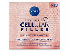 Z.B. Nivea Hyaluron Cellular Filler + Elastizität Tagespflege LSF 30, 50 ml 17.95 statt 23.95