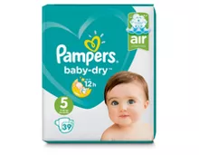 Z.B. Pampers Baby-Dry, Grösse 5, 3 x 39 Stück 33.60 statt 50.40