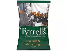 Z.B. Tyrrells Chips Sea Salt & Cider Vinegar, 150 g 3.85 statt 5.50
