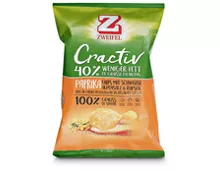 Zweifel Cractiv Chips Paprika, 2 x 160 g, Duo