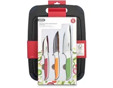 Zyliss Schneidebrett & Messerset 3-teilig