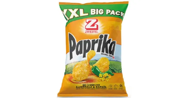 Zweifel Chips XXL Nature / Paprika SPAR ab 19.12.2017 Aktionis.ch