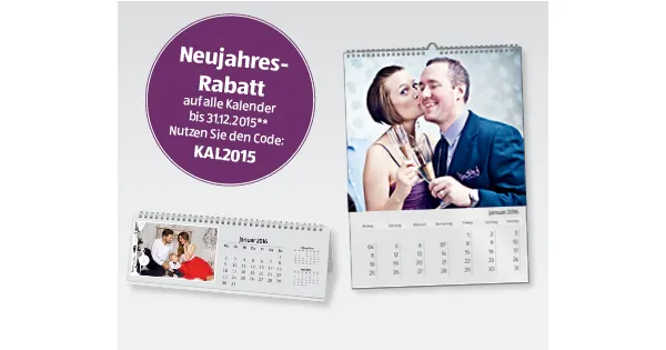 ALDI FOTO SERVICE Kalender - 46% Rabatt - ALDI Suisse - ab 24.12.2015