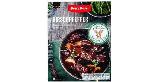 Betty Bossi Hirschpfeffer gekocht - 50% Rabatt - Coop - ab 07.11.2023 ...