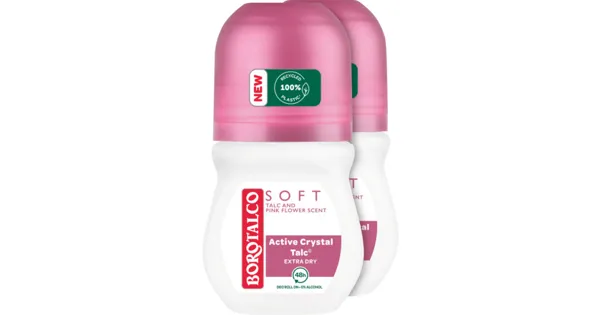 Déodorant Spray Borotalco Active Crystal Talc - Extra Dry 48h - Sans Alcool - Lot De 3